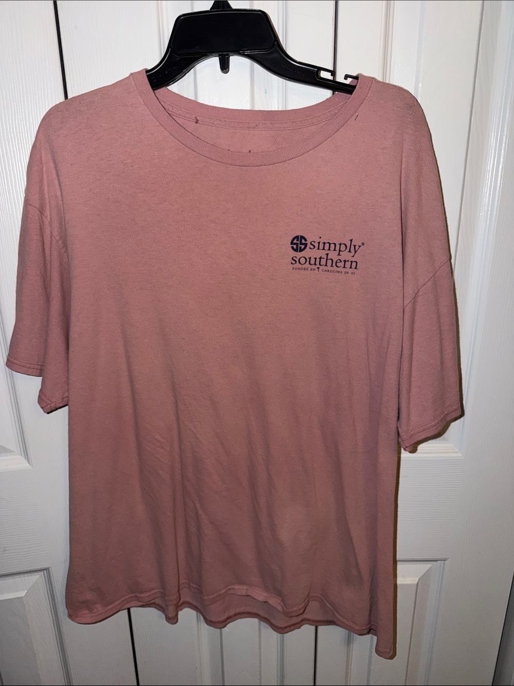 Simply Southern Mauve Short Sleeve Tee with Chest Logo